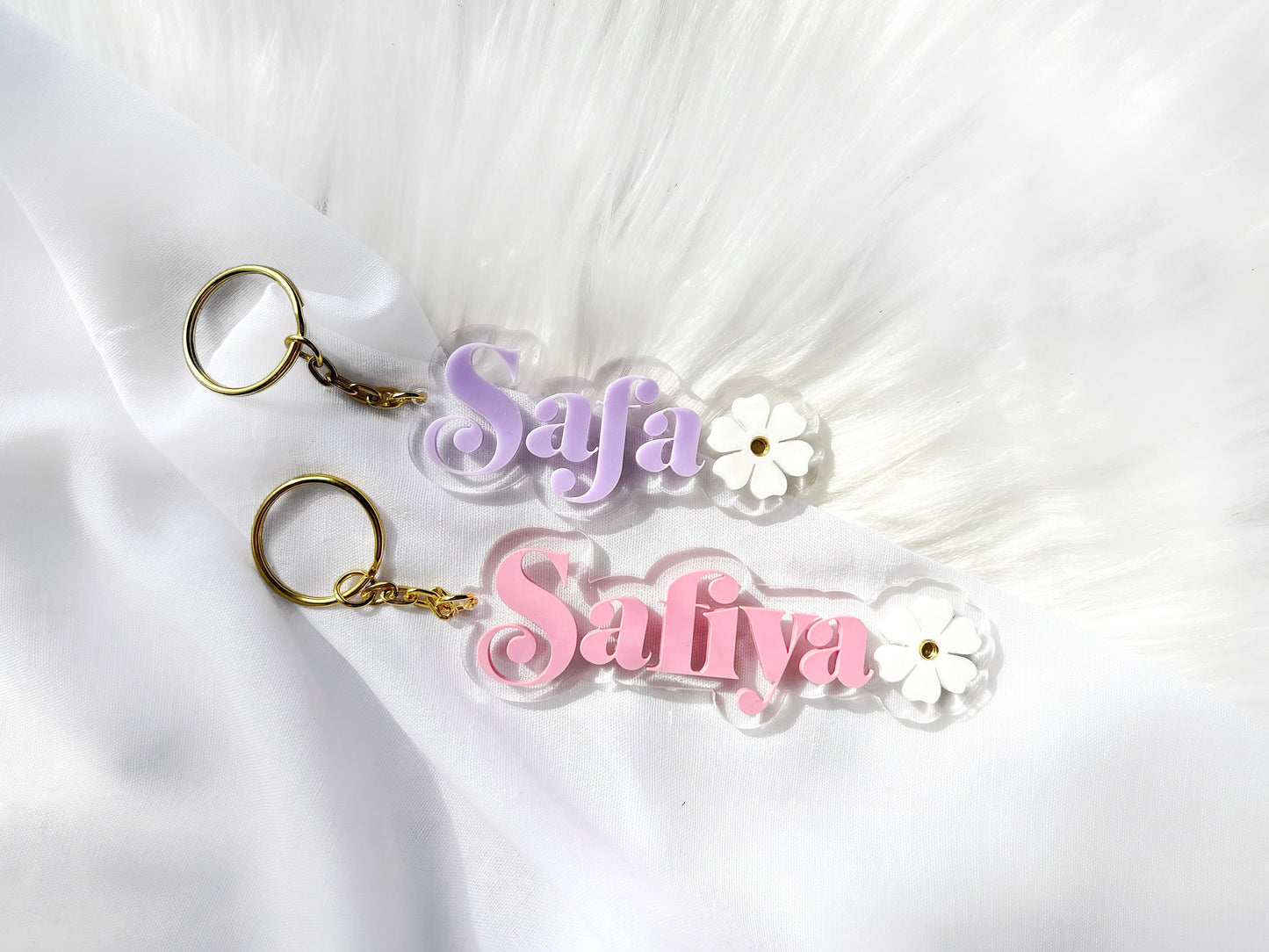 Custom Acrylic Name Keychain, Personalized Keychain, Keyring, Acrylic Keyring, Name Keychain, Gift for Loved One, Gifts for Her