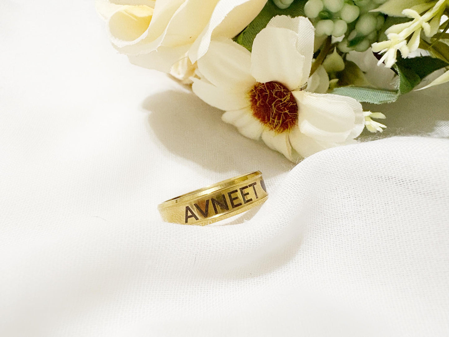 Stacking Name Ring, Personalized Ring, Custom Name Ring, Custom Engraved Ring, Personalized Gift for Her, Custom Anniversary Gift for Her