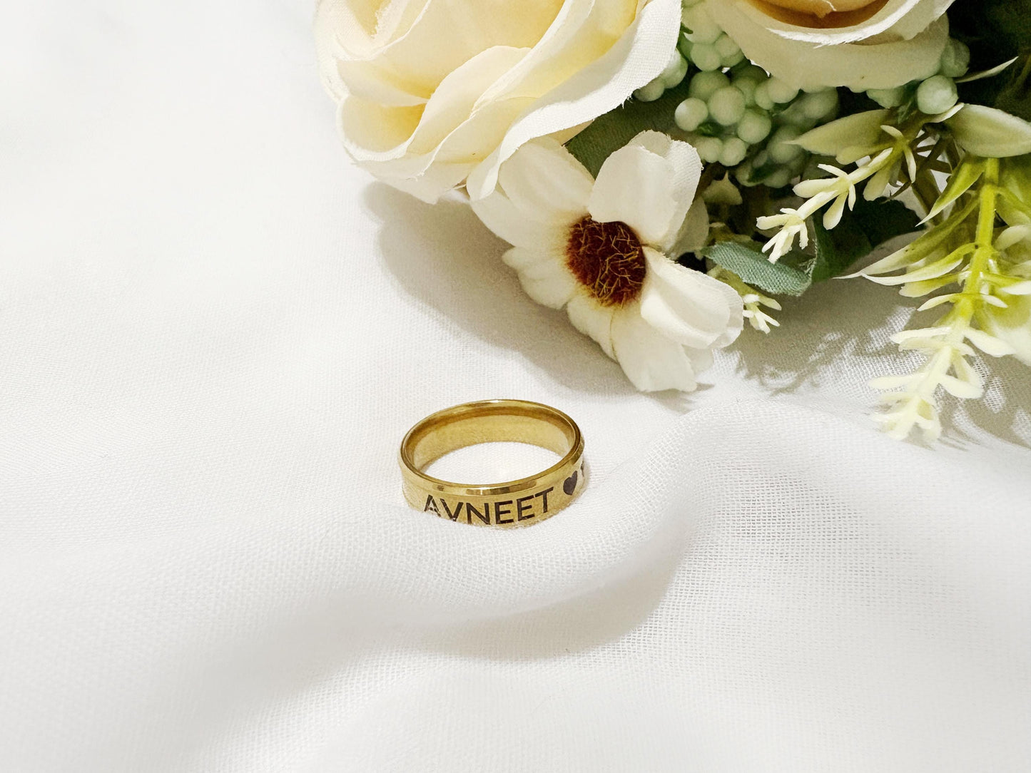 Stacking Name Ring, Personalized Ring, Custom Name Ring, Custom Engraved Ring, Personalized Gift for Her, Custom Anniversary Gift for Her