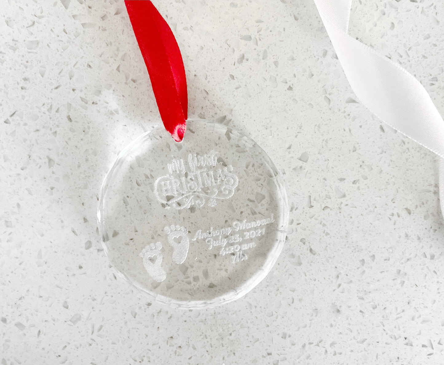 Baby's First Christmas Crystal Ornament