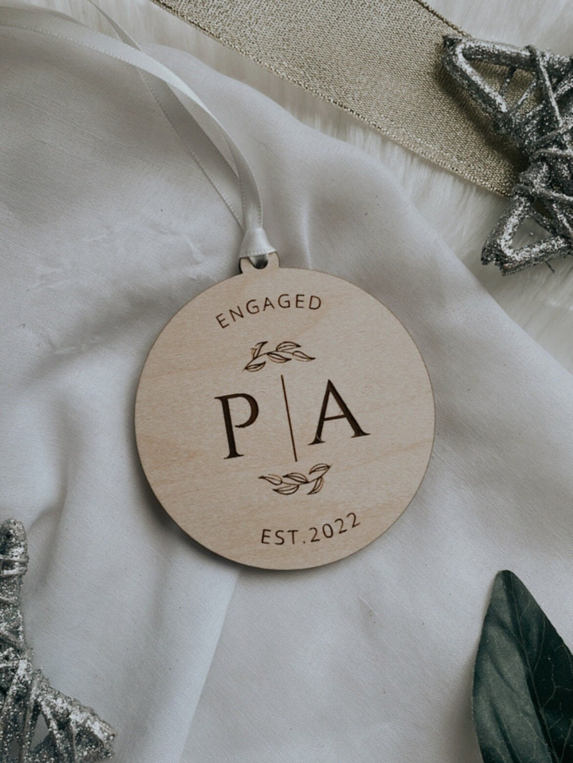 First Christmas Engaged Ornament