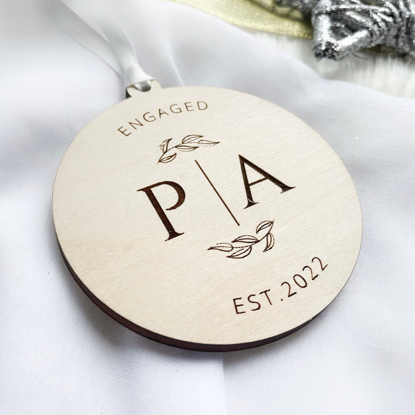 First Christmas Engaged Ornament