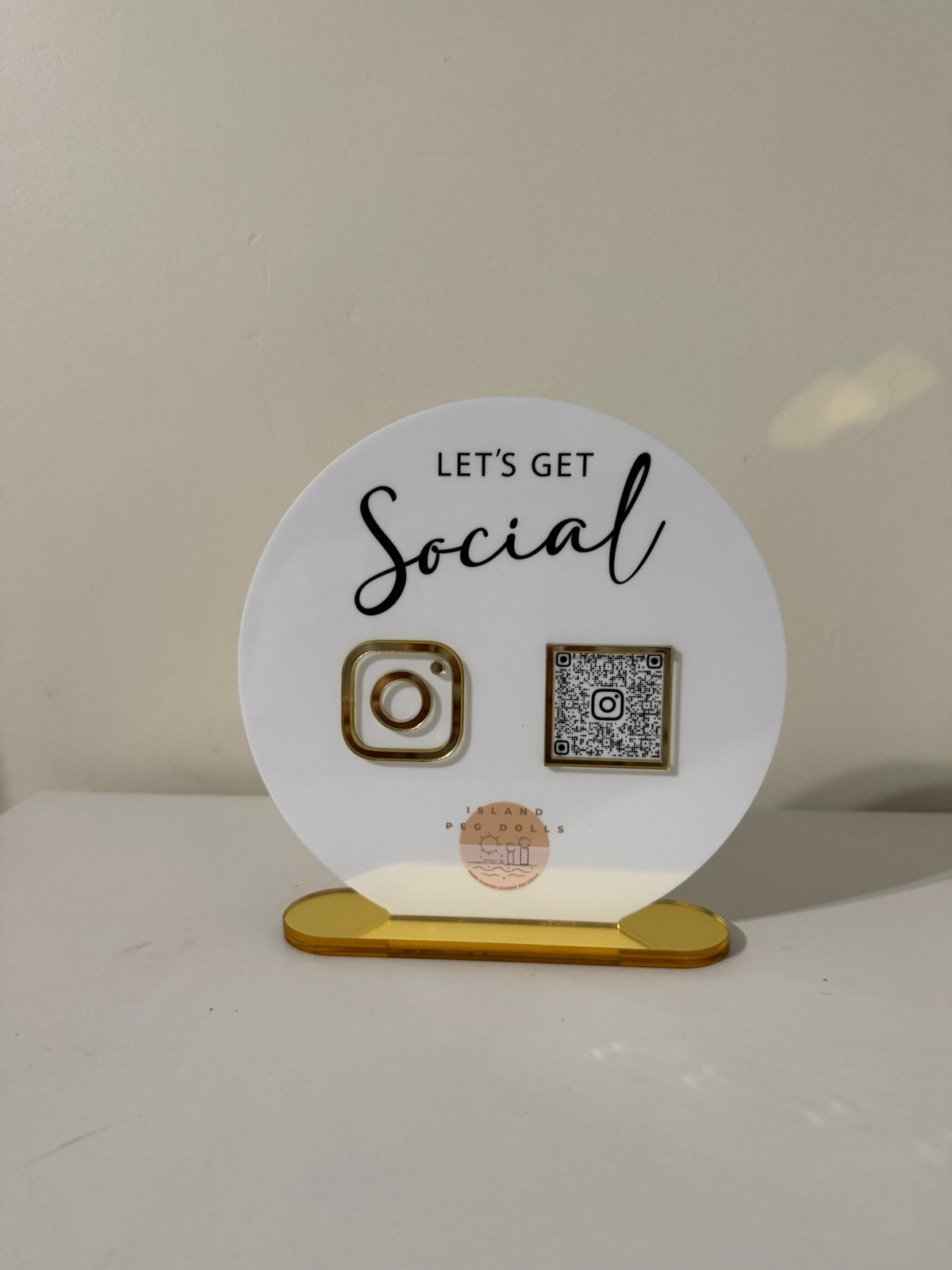 QR Code Business Social Media Sign, Double Social Media Sign, Acrylic Business Social Media Sign, Scan to Find Us, Scan to Pay Sign, QR Code