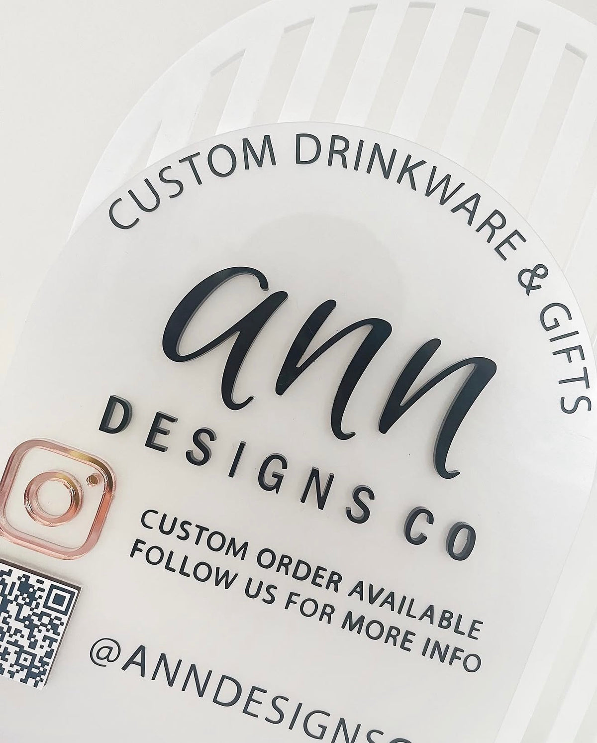 QR Code Business Social Media Sign, QR Social Media Sign, Acrylic Business Social Media Sign, Scan to Find Us, Scan to Pay Sign, QR Code