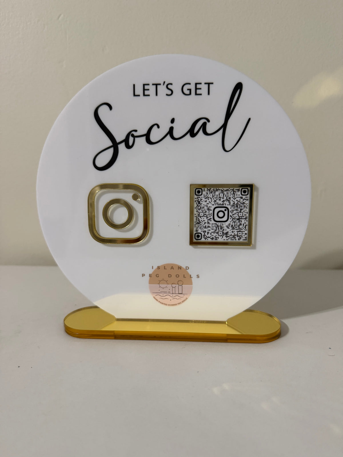 QR Code Business Social Media Sign, Double Social Media Sign, Acrylic Business Social Media Sign, Scan to Find Us, Scan to Pay Sign, QR Code