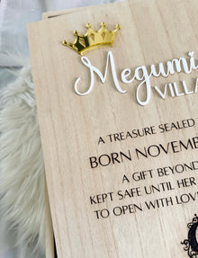 Customized Wood Keepsake Box for Baby Gifts and Memories