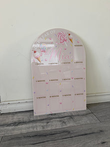 Personalized First Birthday Photo Milestone Sign | Lollipop/Confetti Theme  Acrylic