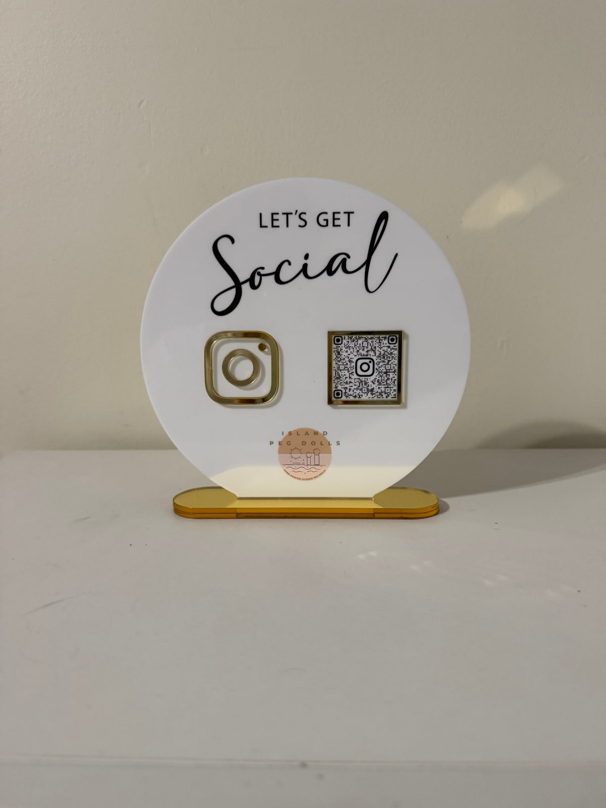 QR Code Business Social Media Sign, Double Social Media Sign, Acrylic Business Social Media Sign, Scan to Find Us, Scan to Pay Sign, QR Code