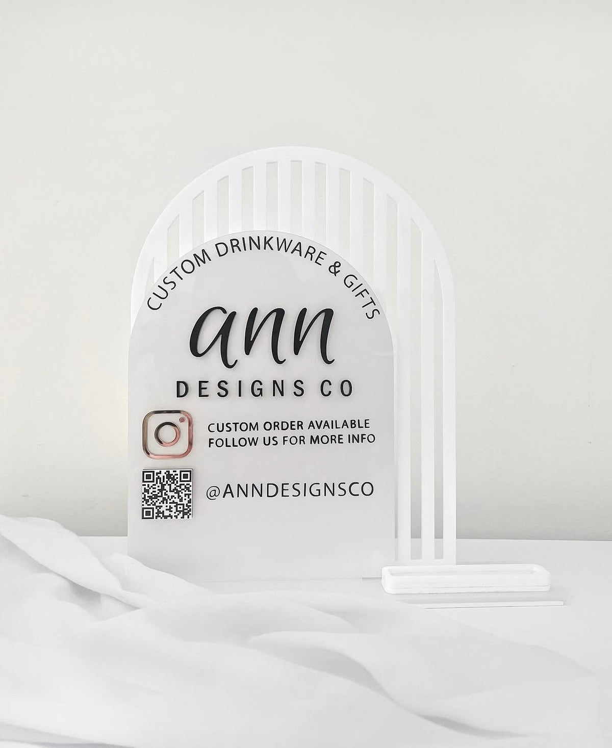 QR Code Business Social Media Sign, QR Social Media Sign, Acrylic Business Social Media Sign, Scan to Find Us, Scan to Pay Sign, QR Code