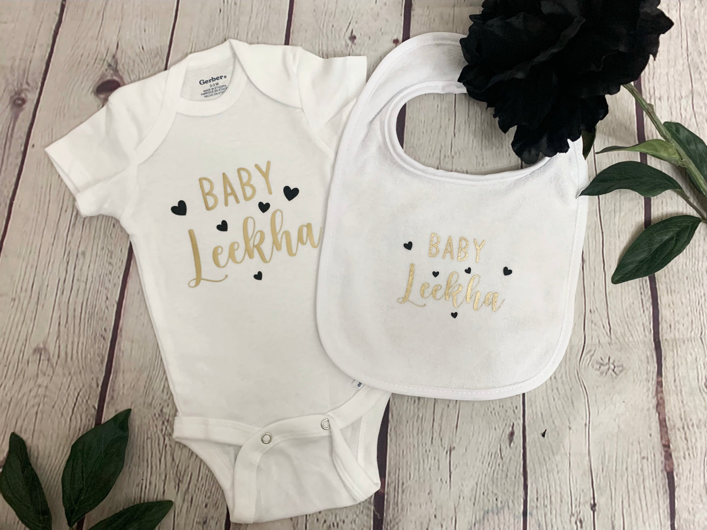 Personalized Onesie & Bib Set for Little One