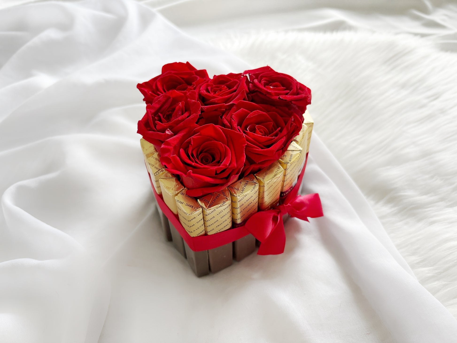 Red Forever Rose Chocolate Arrangement – Precious Memories Co
