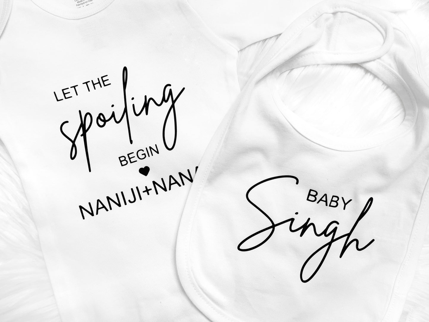 Personalized Onesie & Bib Set for Little One