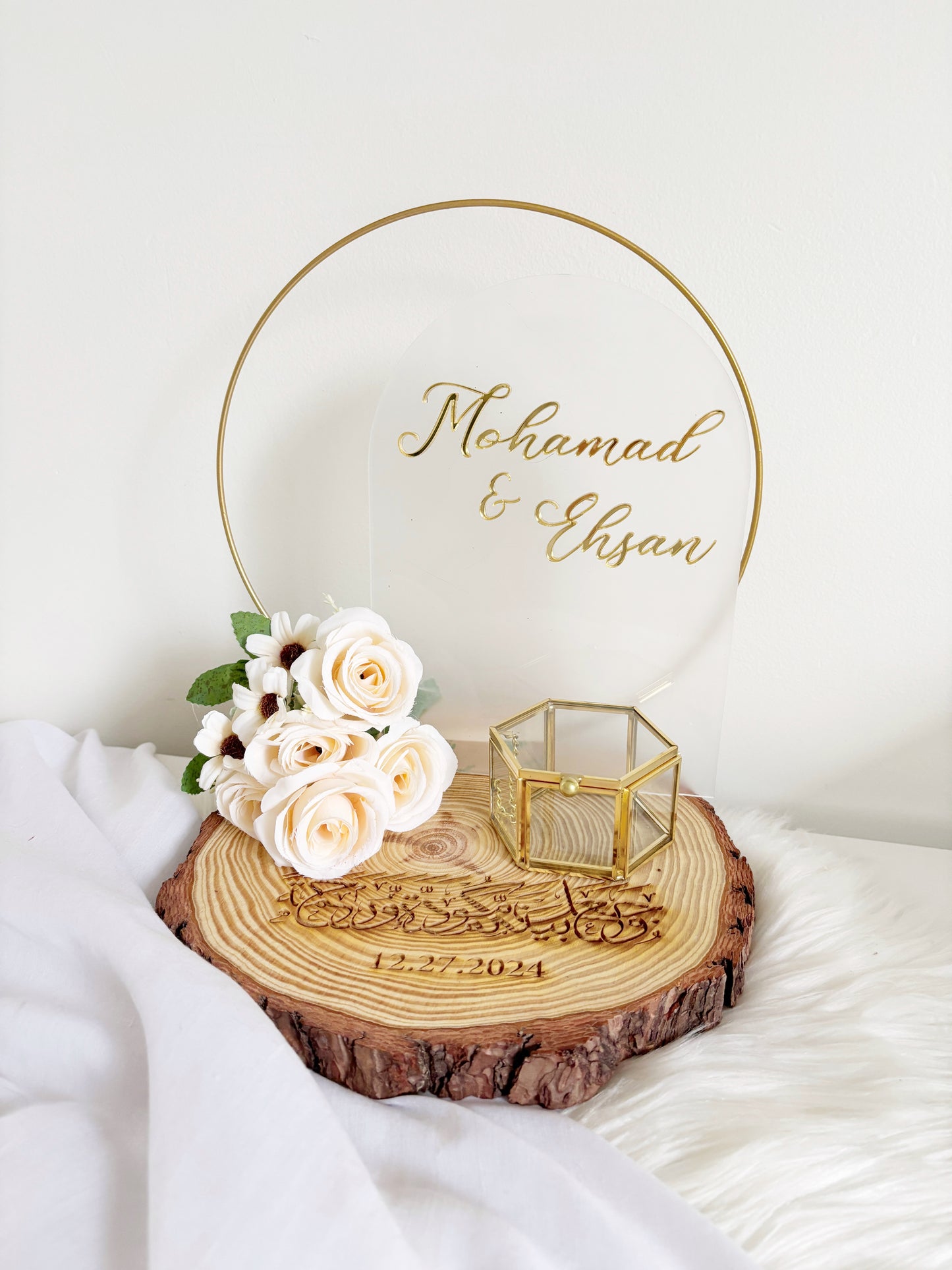 Personalized Ring Display for Nikkah