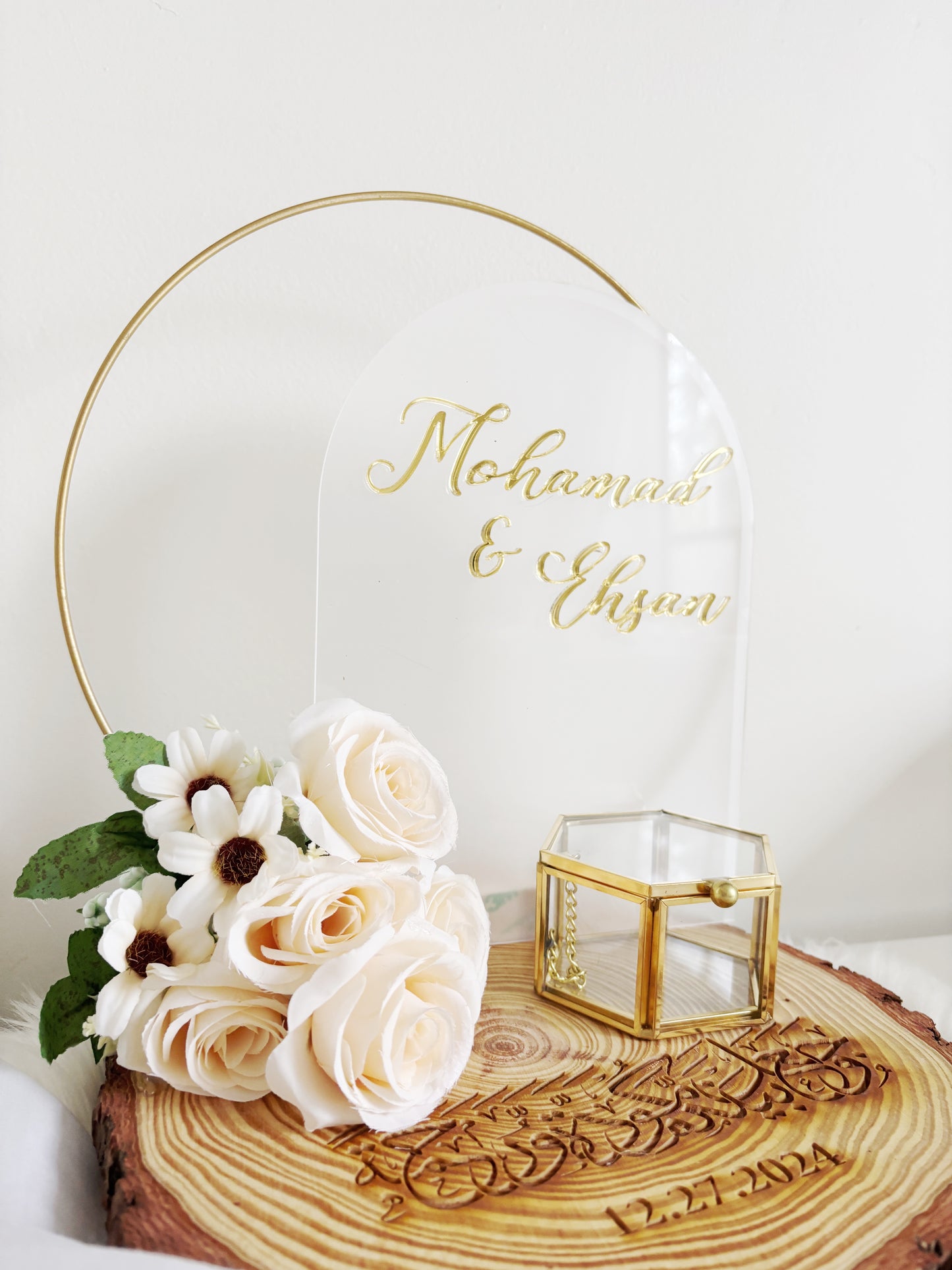 Personalized Ring Display for Nikkah