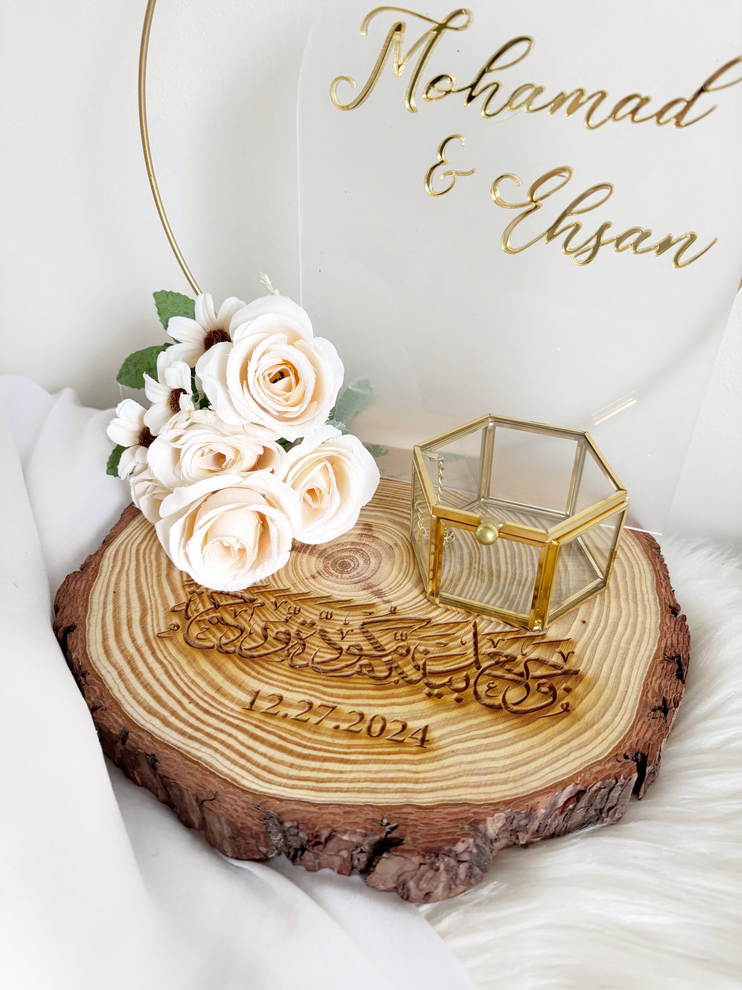 Personalized Ring Display for Nikkah