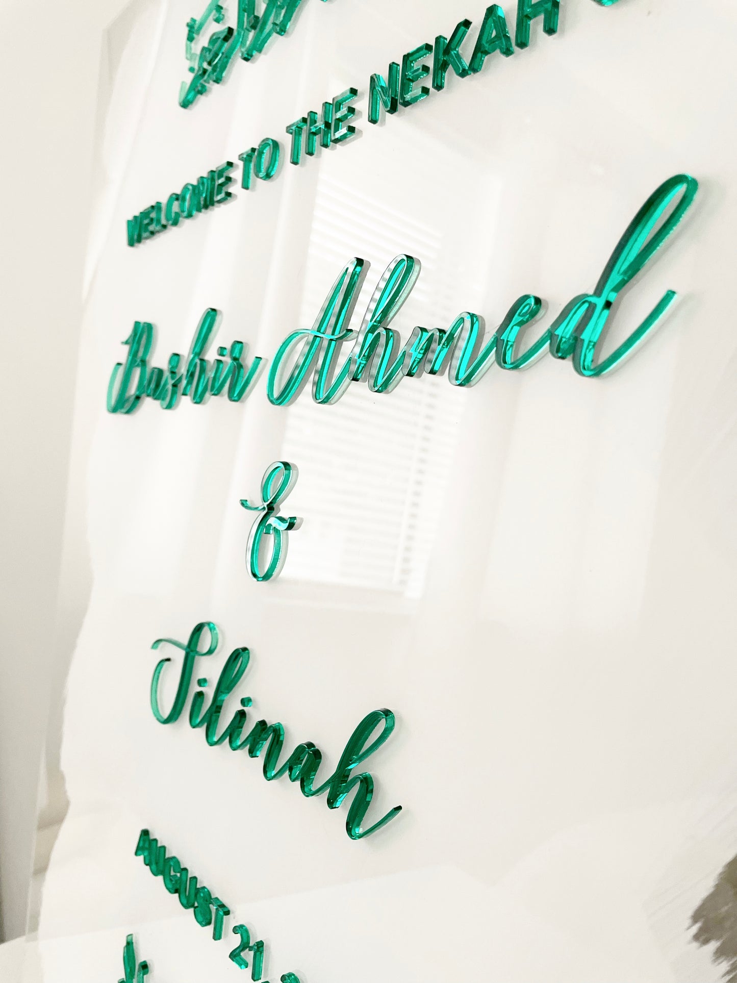 White & Green Islamic Sign