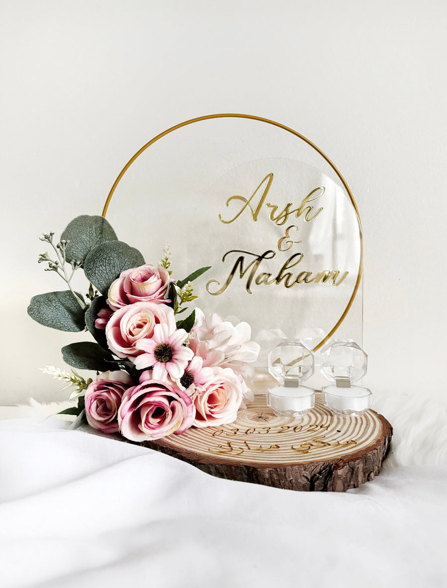 Ring display plate