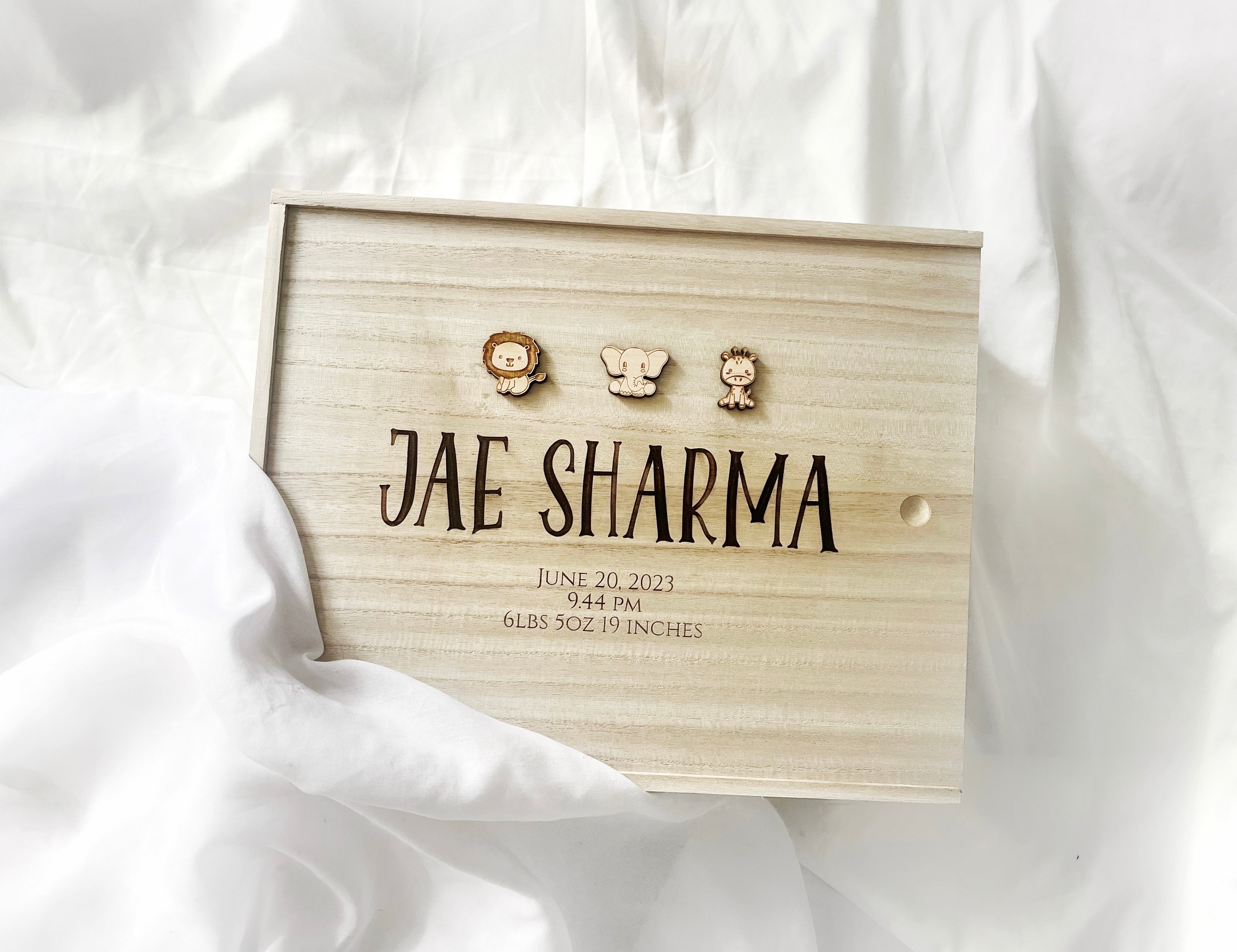 Personalized baby box buy