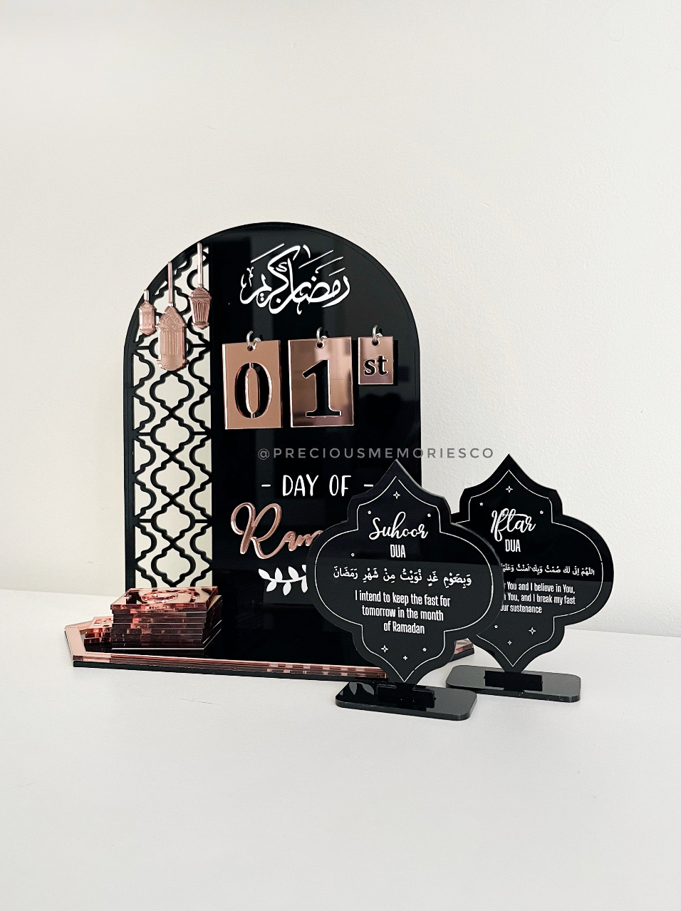 30 Days of Ramadan Interchangeable Acrylic Calendar Set