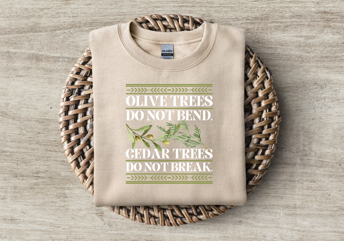 Olive Branches & Cedar Trees Sweatshirt