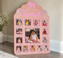 Personalized First Birthday Photo Milestone Sign | 18 x 24 Acrylic