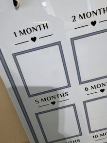 Personalized First Birthday Photo Milestone Sign | 18 x 24 Acrylic