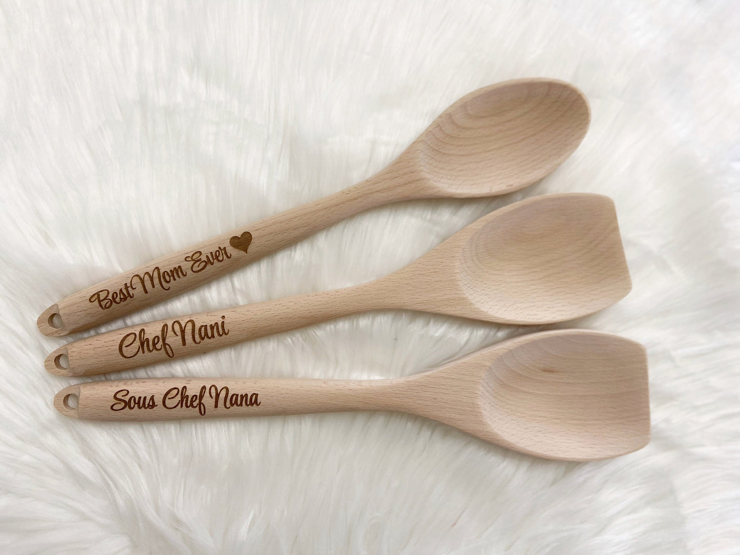 Personalized Wooden Spoon, Personalized Cooking Spoon, Mother's Day Gift, Gifts for Mom, Gifts for Her, Kitchen Gifts, Utensils,