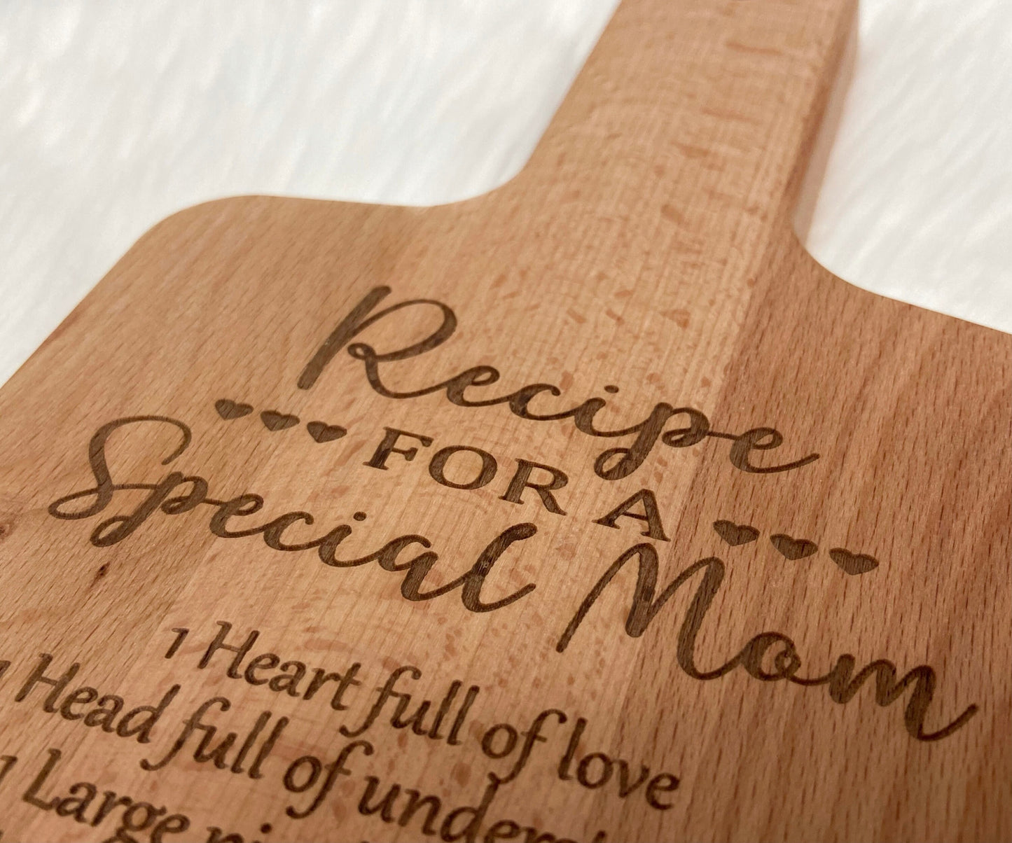 Recipe for a Special Mom Board, Mother's Day Gift, Gift for Mom, Gift for Her, Kitchen Decor, Home Decor, Custom Engraved Cutting Board
