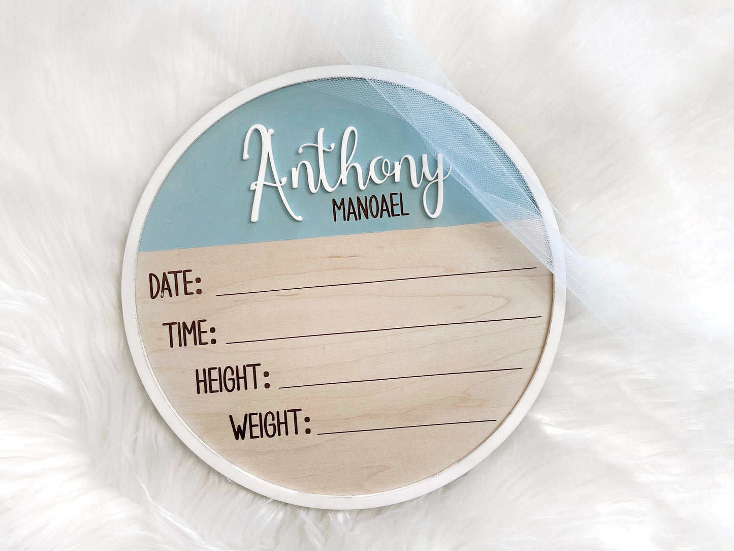 Wooden Birth Announcement Plaque, Birth Announcement Sign, Modern Birth Announcement, Newborn Name Sign, Newborn Baby Sign, Birth Stat Sign