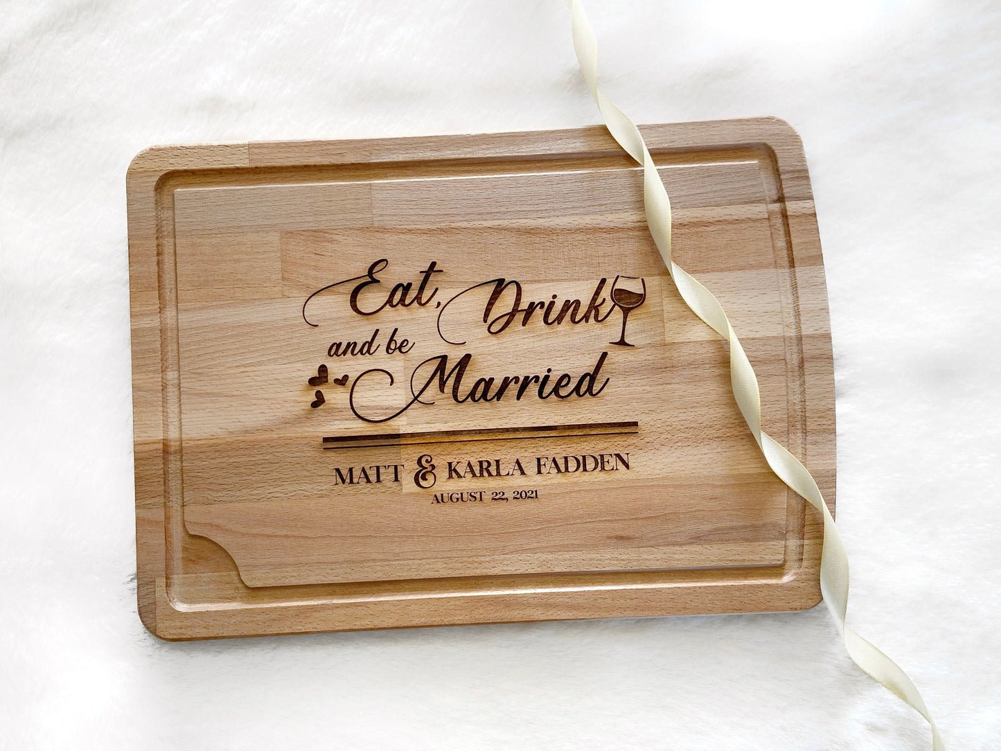 Wedding Board, Custom Engraved Cutting Board, Personalized Charcuterie Board, Couples Gift, Engagement Gift, Housewarming Gift, Home