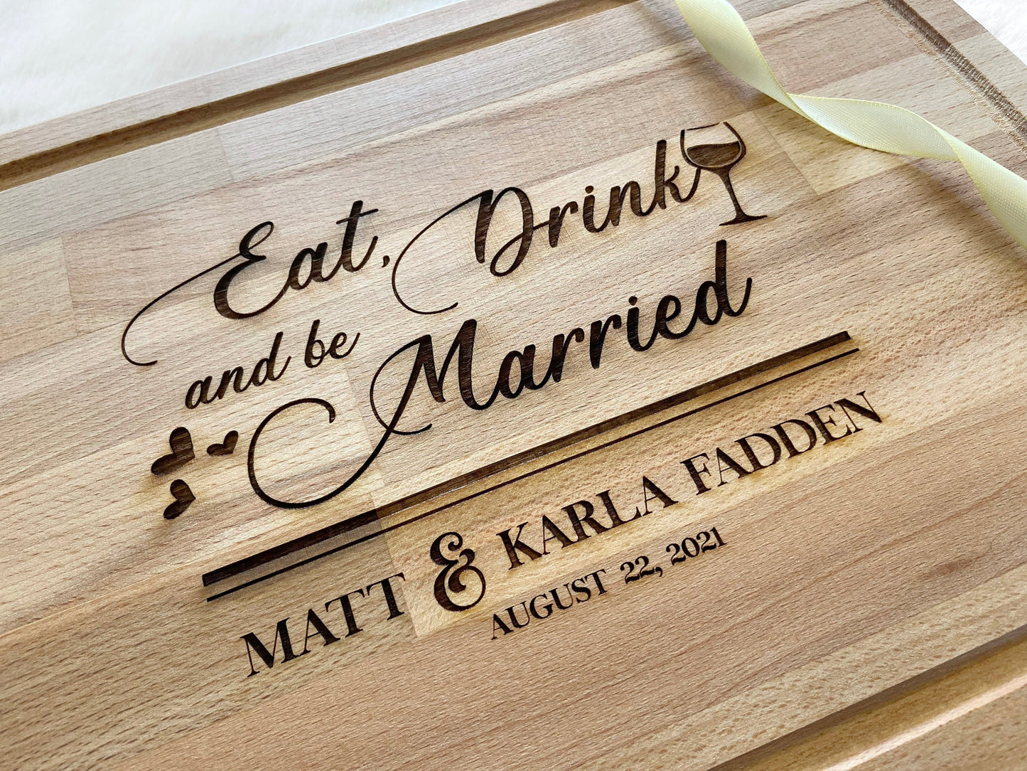 Wedding Board, Custom Engraved Cutting Board, Personalized Charcuterie Board, Couples Gift, Engagement Gift, Housewarming Gift, Home