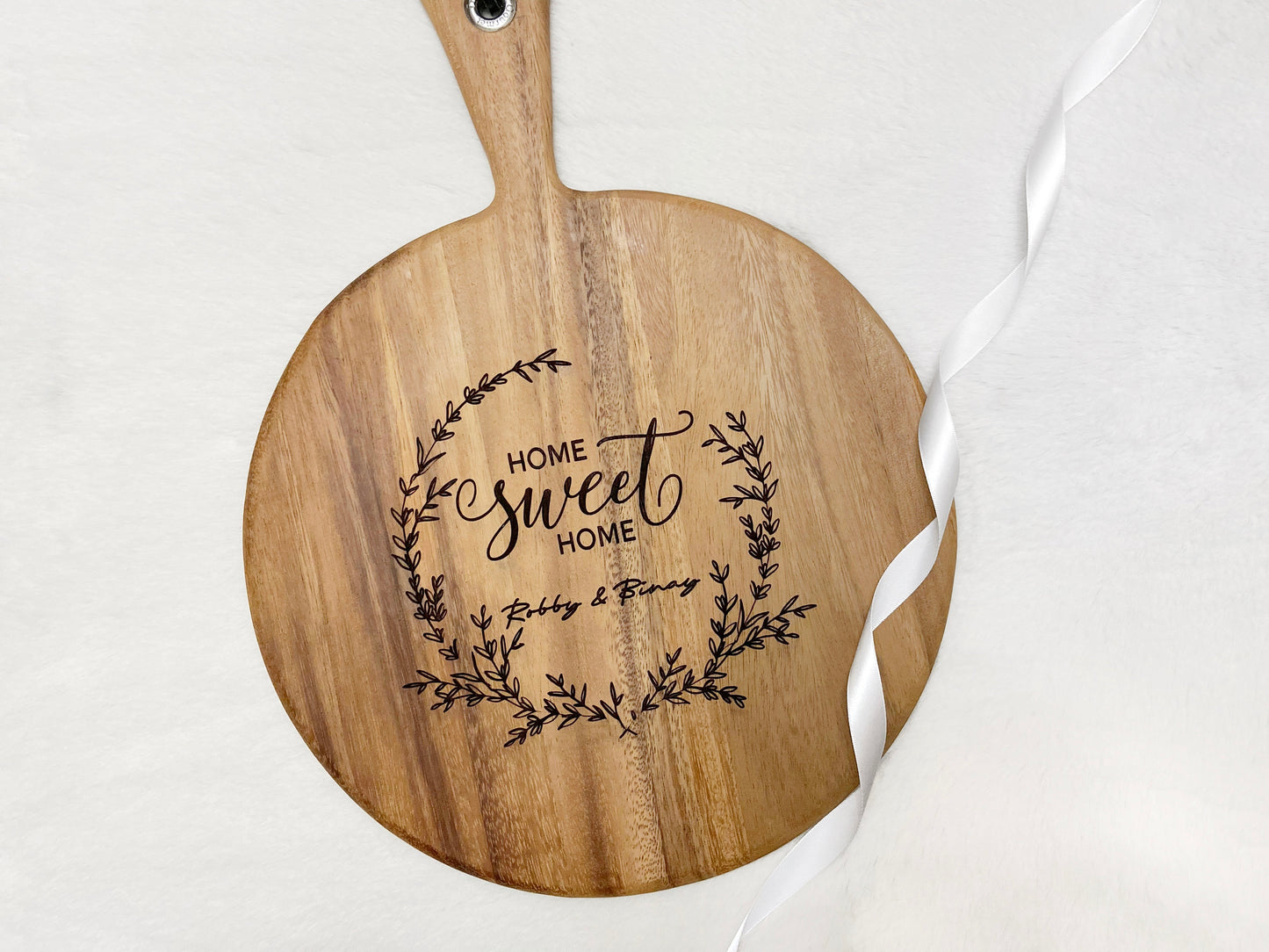 Personalized Acacia Cutting Board, Housewarming Gift, Home Sweet Home, Personalized Chopping Board, Charcuterie Board, Home Decor