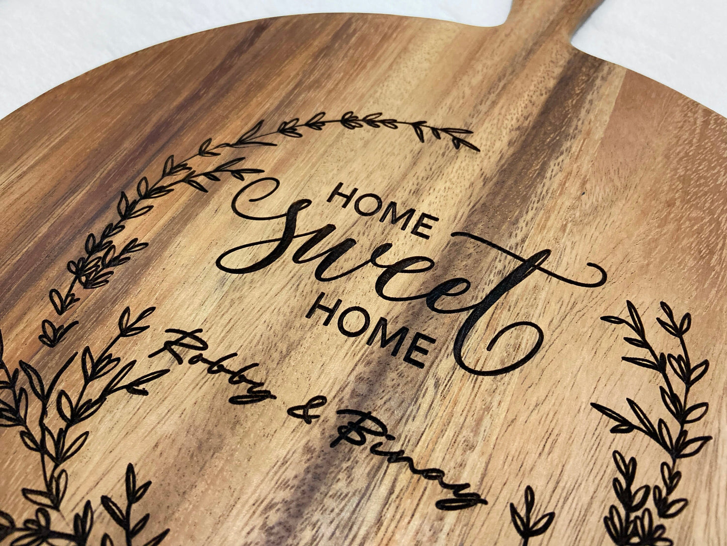 Personalized Acacia Cutting Board, Housewarming Gift, Home Sweet Home, Personalized Chopping Board, Charcuterie Board, Home Decor