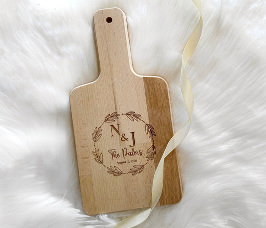 Custom Engraved Wedding Gift, Personalized Cutting Board, Custom Charcuterie Board, Couples Gift, Engagement Gift, Housewarming Gift, Home