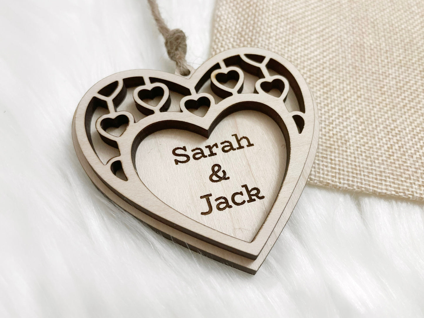 3D Wooden Tag, Custom Wooden Name Tags, Custom Valentine's Day Tags, Valentine's Day Gift Tag, Personalized Gift Tags, Gift Tags, Laser Cut