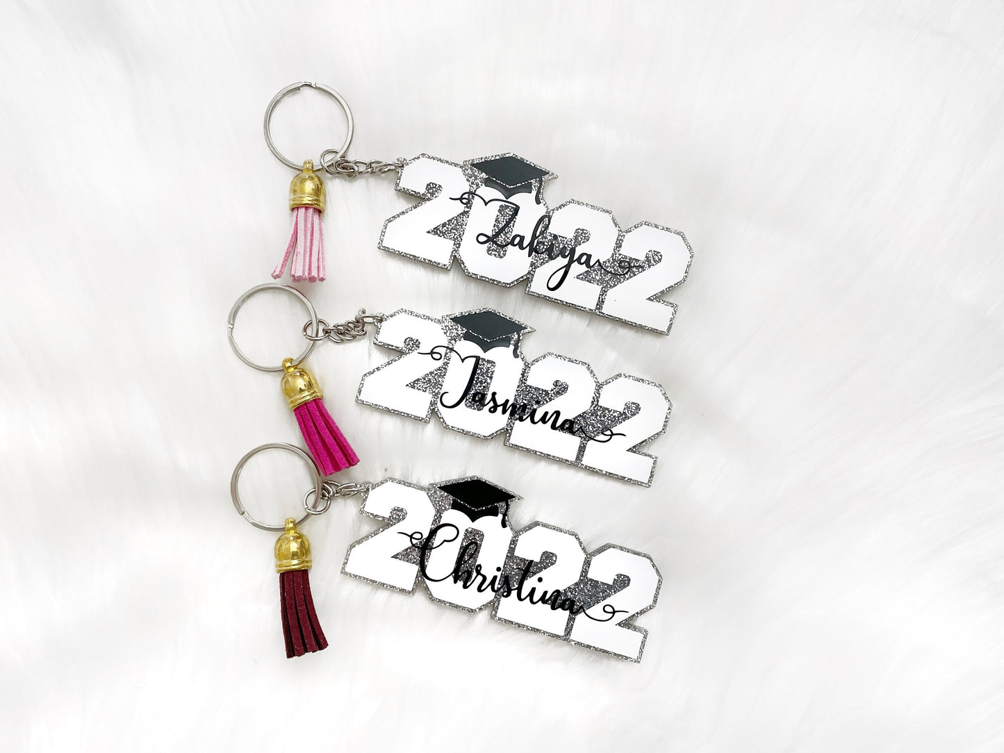 Graduation Keychain, Grad 2022, Class of 2022 Keychain, Personalized Grad Key Ring, Custom Grad Keychain, Graduation Gift, Acrylic Keychain