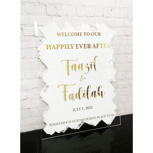 Acrylic Wedding Welcome Sign, Wedding Sign, Personalized Calligraphy, Engagement Sign, Wedding Decor, Wedding Inspiration, Custom Signage