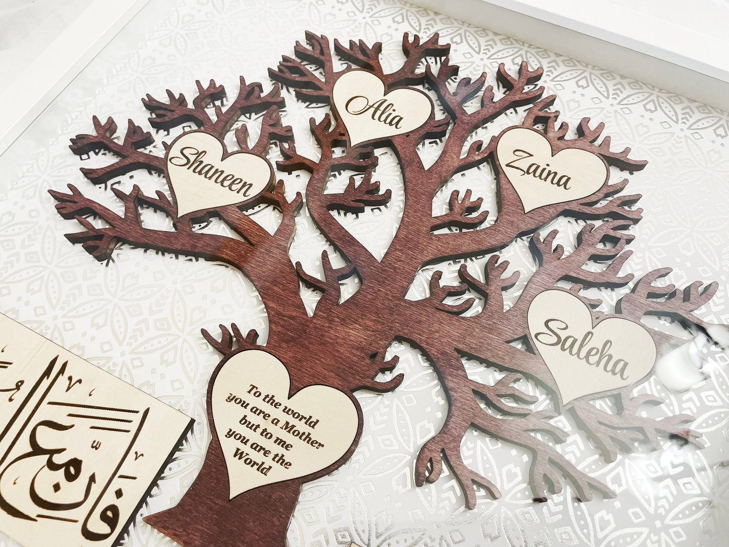 Custom Family Tree, Islamic Family Tree, Sentimental Islamic Gift, Mother's Day, Gift for Her, Custom Frame, Personalized Frame, Home Decor