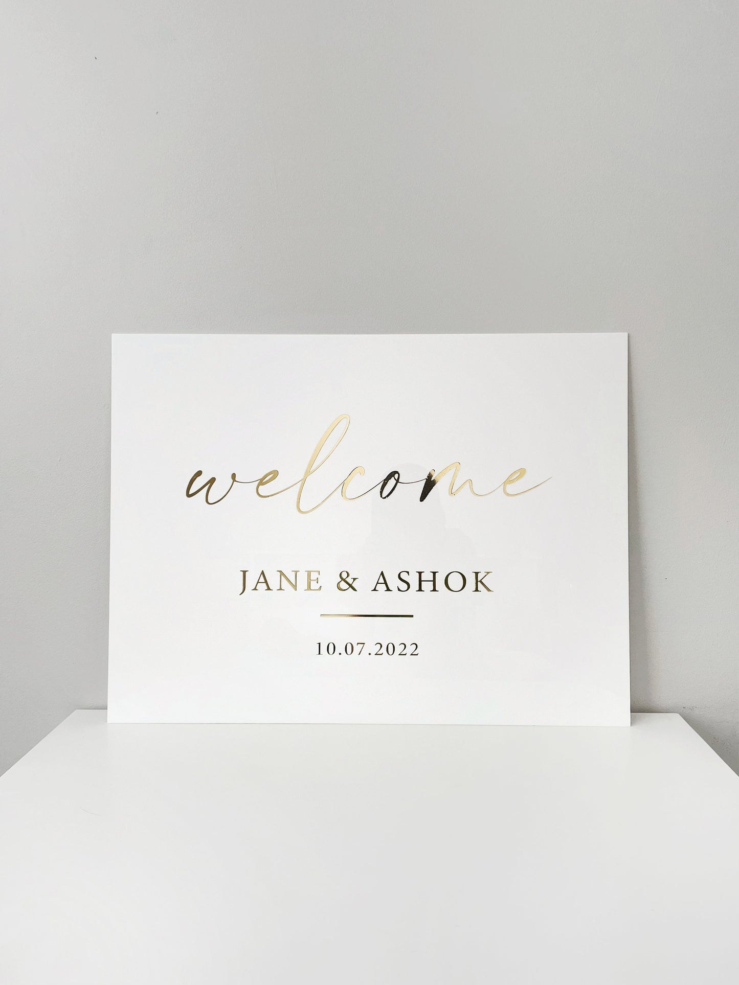 Acrylic Wedding Welcome Sign, 3D Wedding Entrance Sign, Welcome to our Wedding, Clear Wedding Sign, Modern Wedding Sign, Custom Welcome Sign