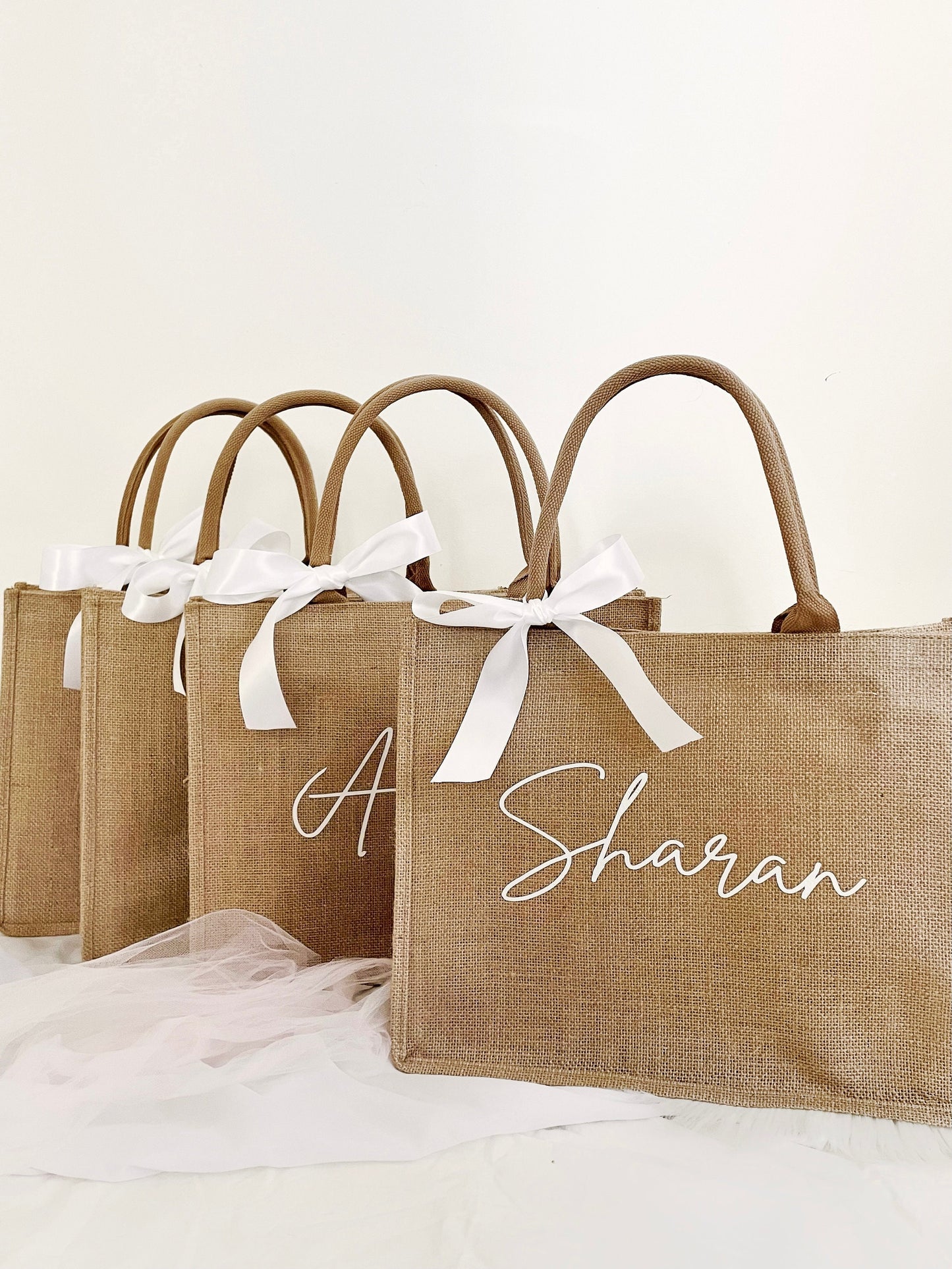 Personalized Tote Bags, Bridesmaid Tote Bags, Bridesmaid Gift Bags, Large Gift Bag, Custom Beach Bag, Personalized Bag, Custom Gift for Her