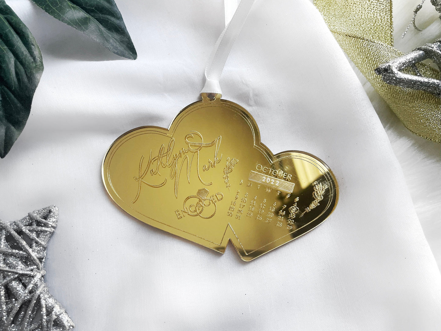 Our First Christmas Ornament, Custom Ornament for Newlyweds, Engagement Ornament First Christmas Together 2022, Mr & Mrs Christmas Ornament