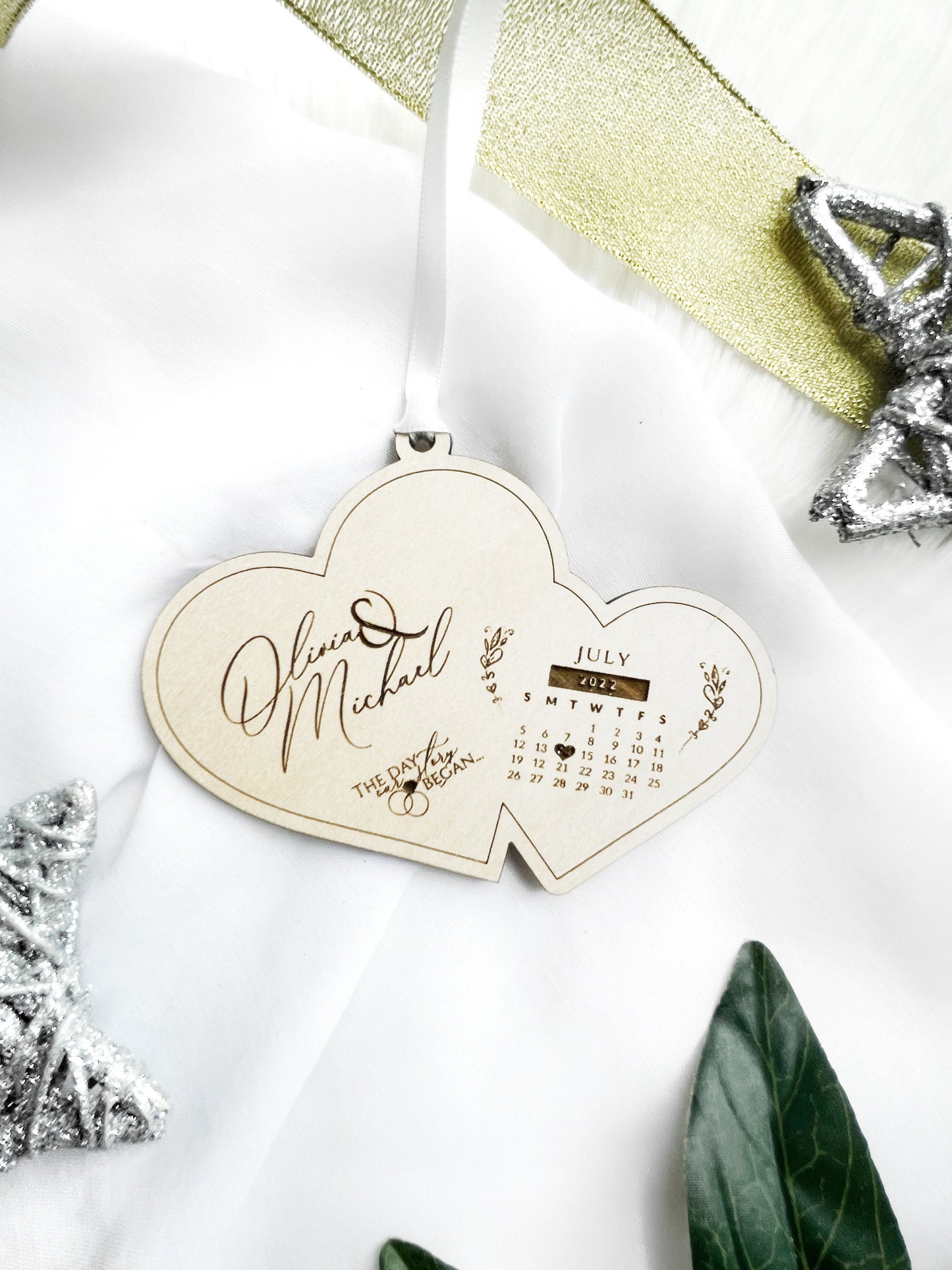 Our First Christmas Ornament, Custom Ornament for Newlyweds, Engagement Ornament First Christmas Together 2022, Mr & Mrs Christmas Ornament