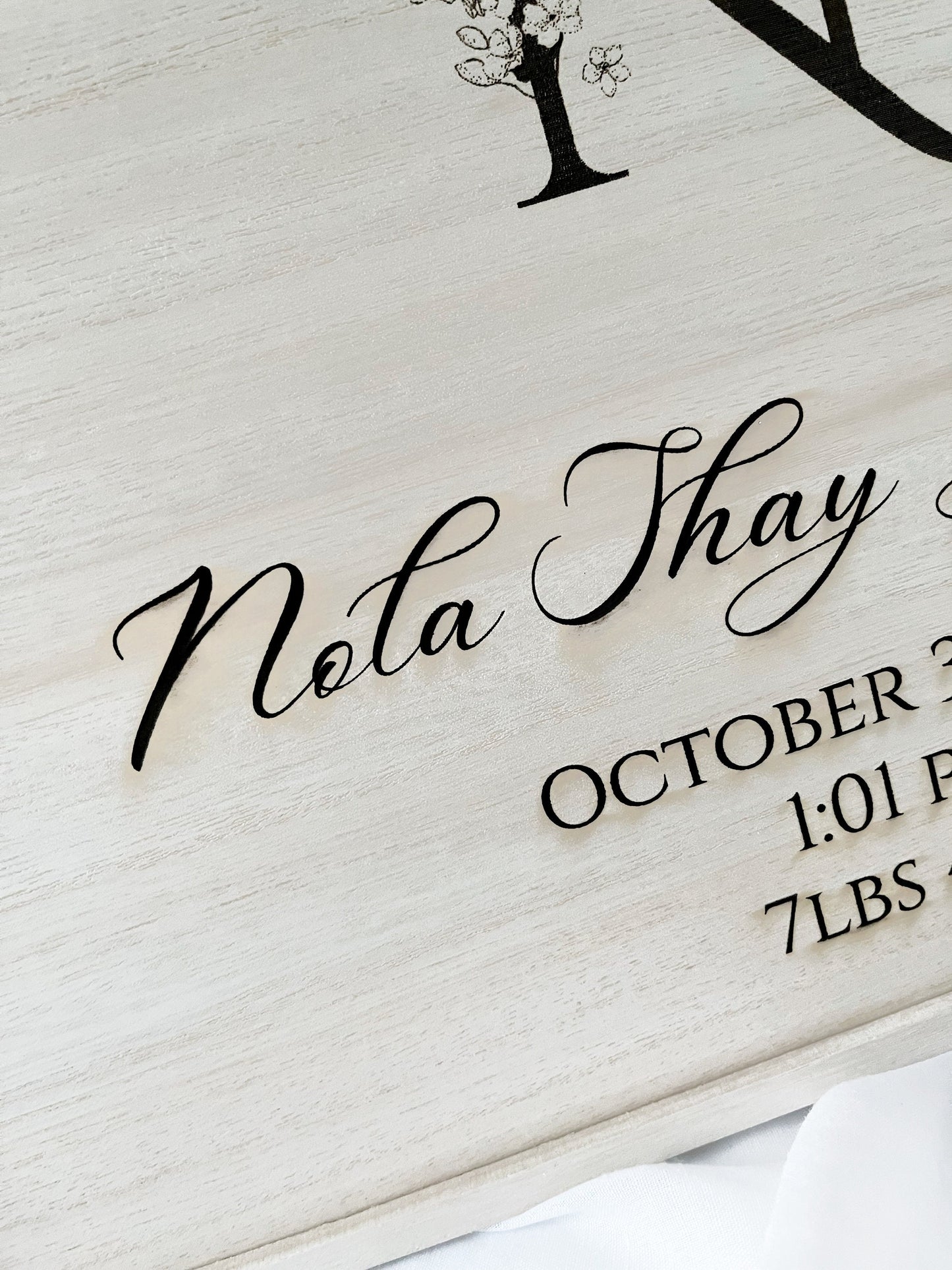 Personalized Wooden Baby Keepsake Box, Large Custom Baby Memory Box, Rustic Keepsake Baby Box, Birth Stats Keepsake, Newborn Christmas Gift