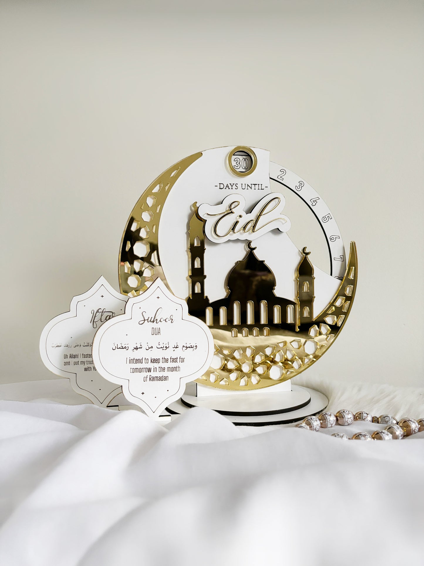 Acrylic Ramadan Calendar, Days of Ramadan Wheel, Countdown to Eid, Days Until Eid Calendar, Eid Countdown Wheel, Ramadan Idea, Ramadan Decor