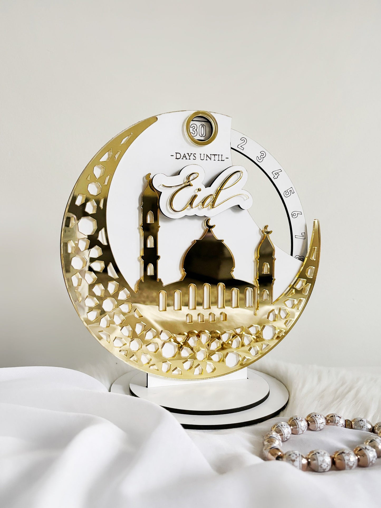 Acrylic Ramadan Calendar, Days of Ramadan Wheel, Countdown to Eid, Days Until Eid Calendar, Eid Countdown Wheel, Ramadan Idea, Ramadan Decor