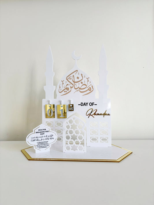 Acrylic Ramadan Calendar, 30 Days Until Eid, Eid Calendar, Acrylic Countdown to Eid, Eid Mubarak, Ramadan Gift for Kids, Ramadan & Eid Decor