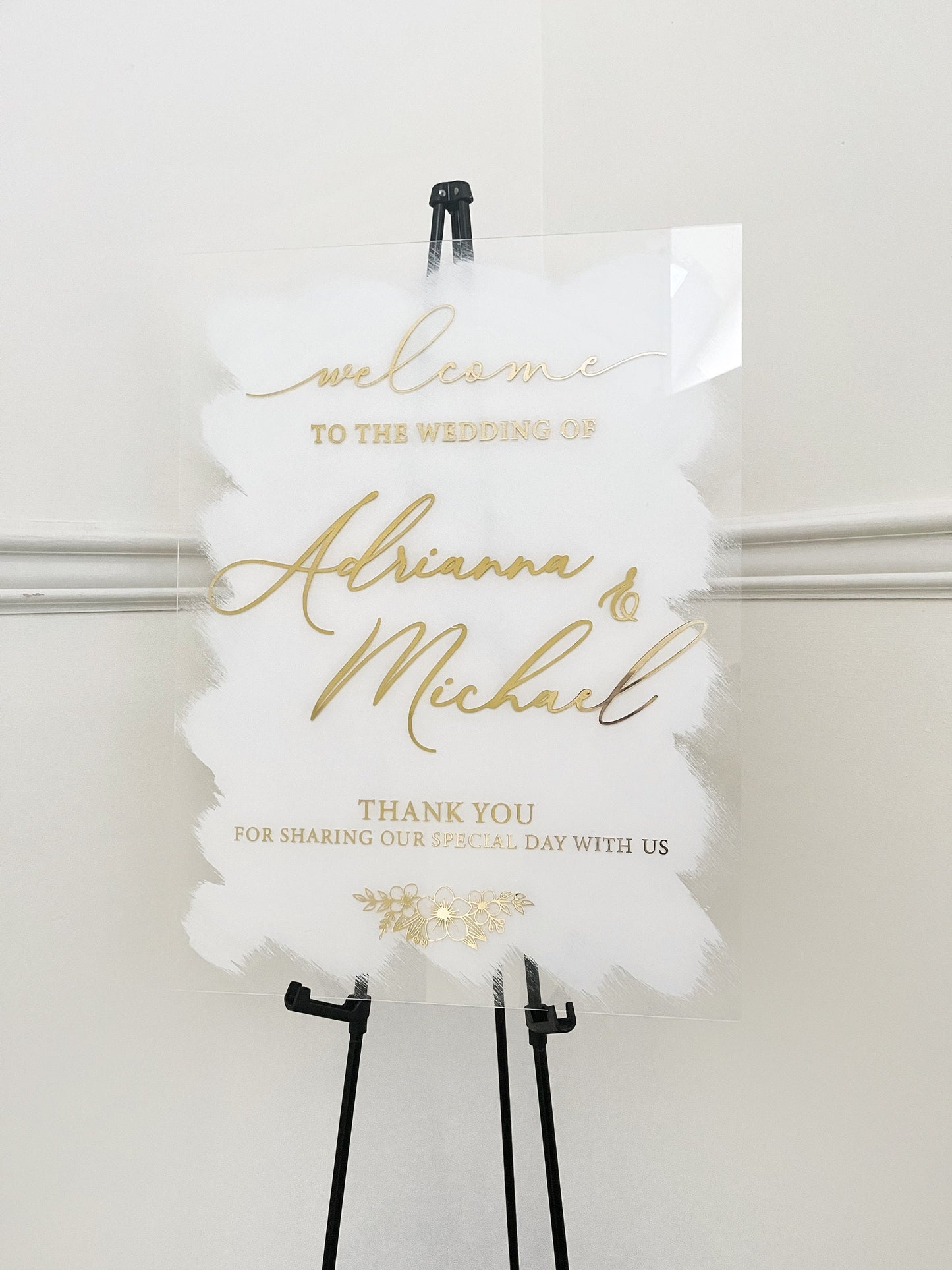 Acrylic Wedding Engagement Party Welcome Sign, Engagement Entrance Sign, Welcome to our Wedding, Modern Engagement Sign, Custom Acrylic Sign