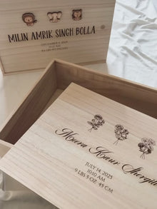Baby Keepsake Box - Perfect Personalized Gift for Memories