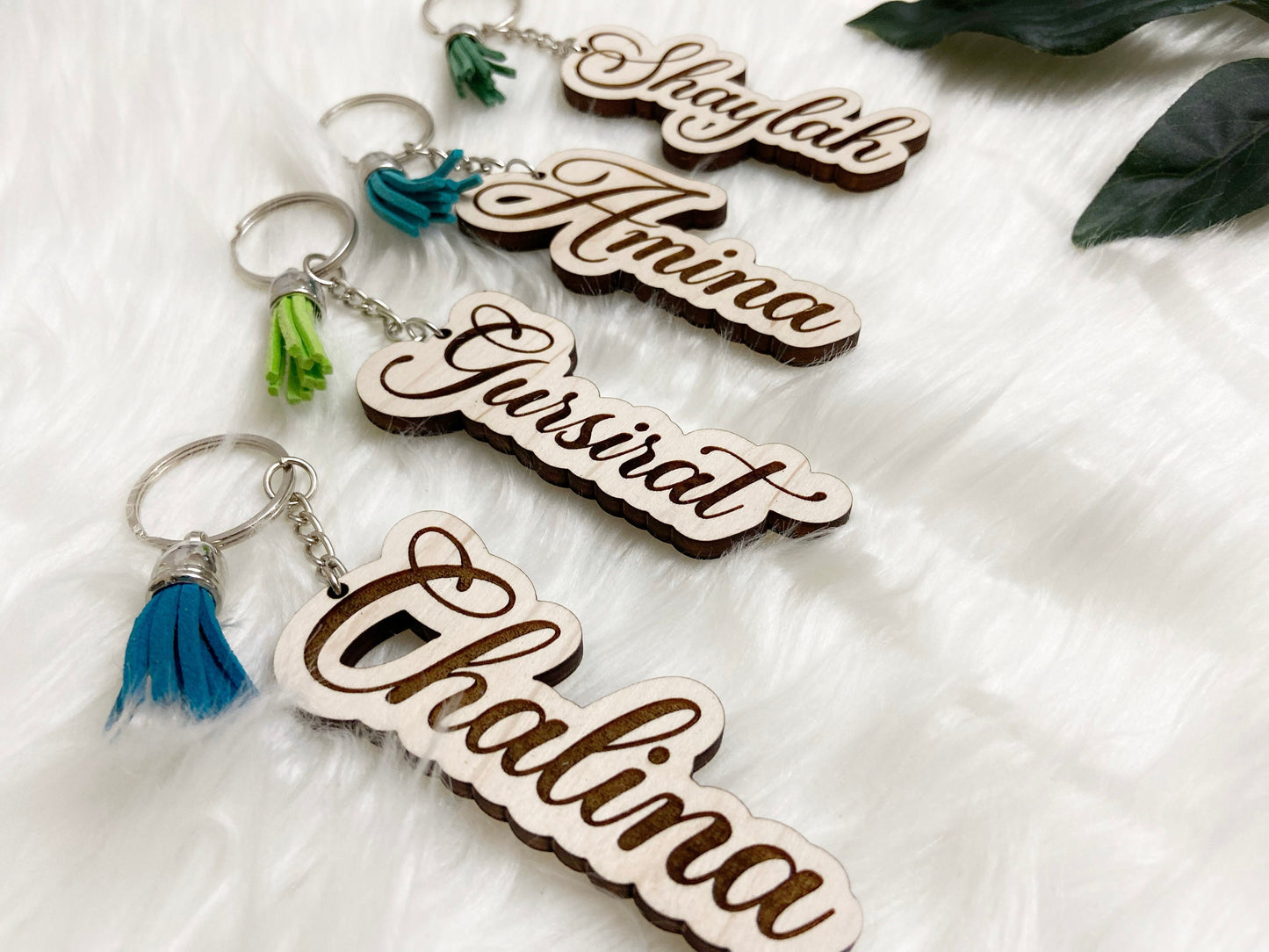 Wooden Name Keychain