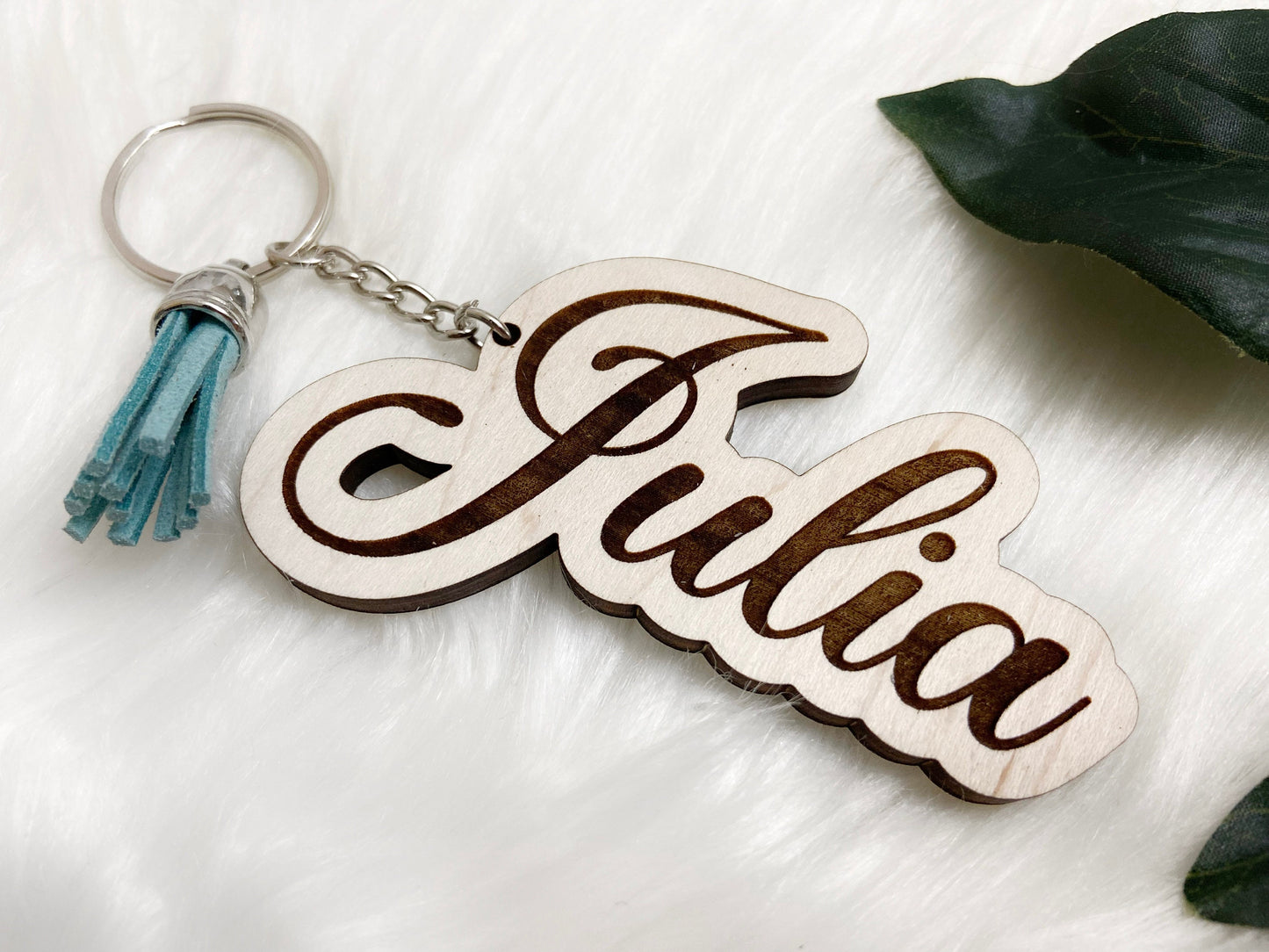 Wooden Name Keychain